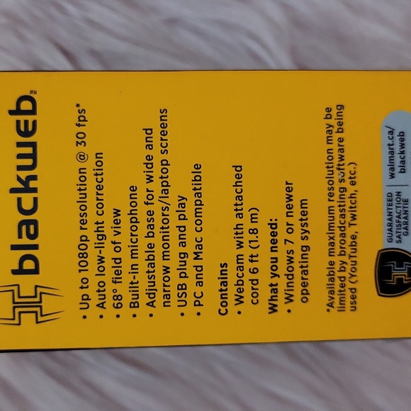 Brand New BLACKWEB WEB CAM 1080p RESOLUTION - Picture 3 of 4